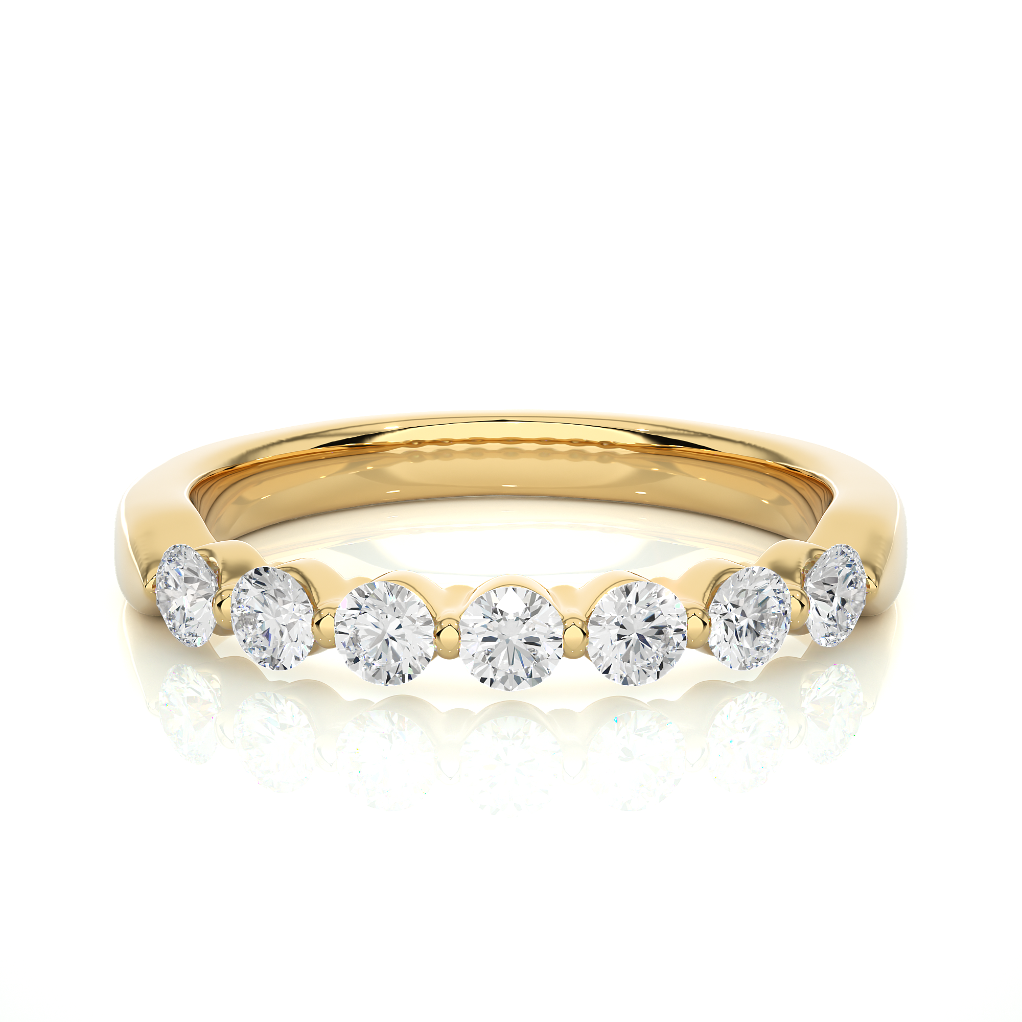 0.52 Carat IJ Color VS1 Clarity Diamond Studded Natural Diamond Ring.